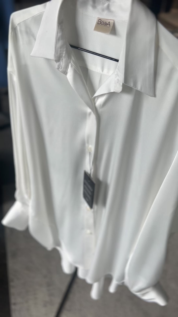 Silk shirt White