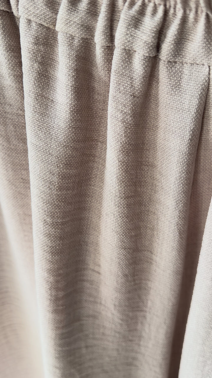 Linen Palazzo Trousers Sand