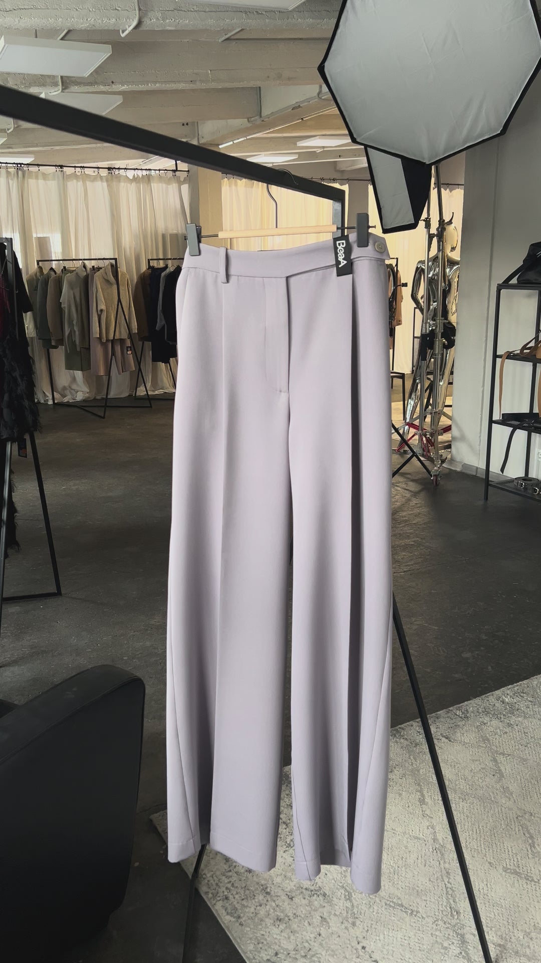  Klasiskas bikses Lavanda pelēkas