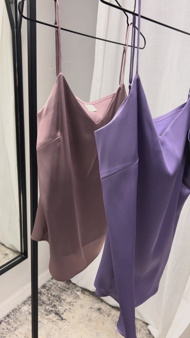 Strap tops- Dusty rose / Lilac