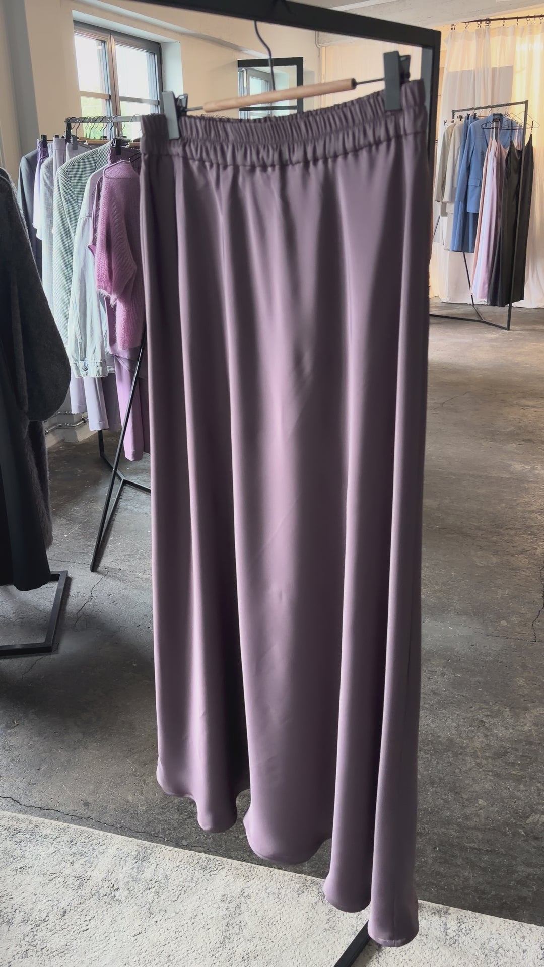 Midi Skirt – Extended Length Mauve