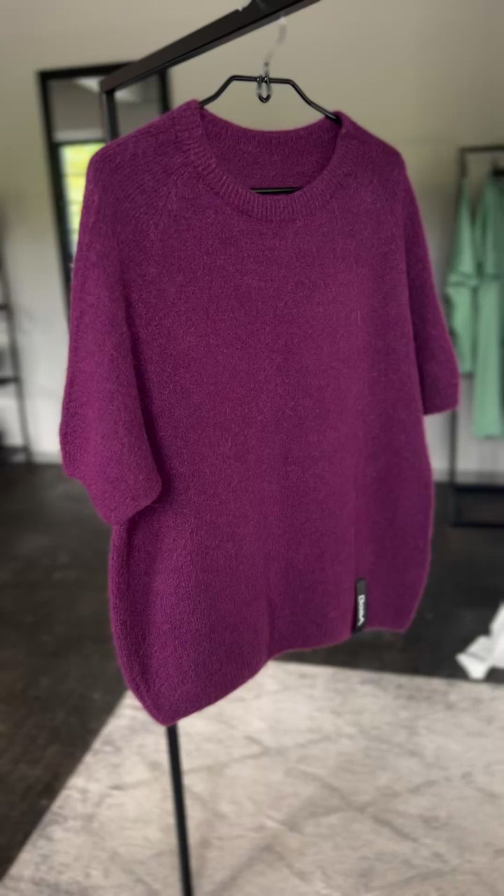 Baby Alpaca sweater Plum