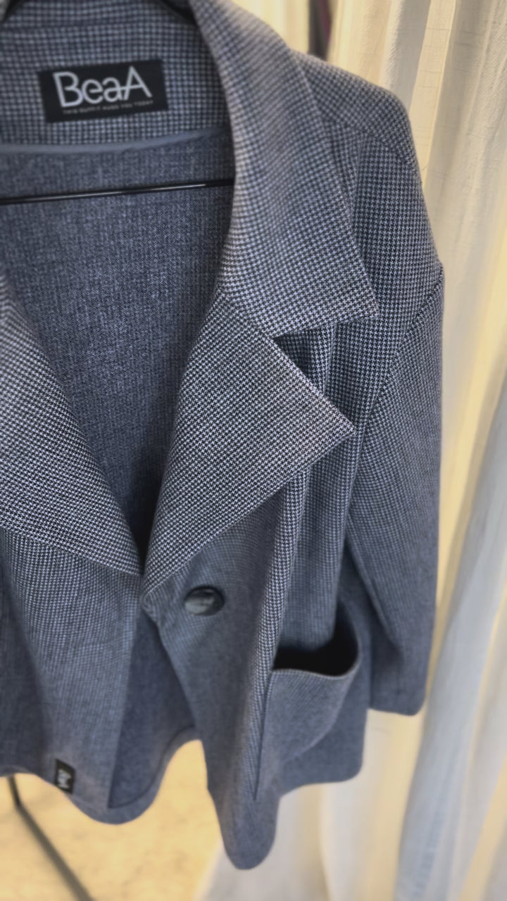 Jacket Blue Houndstooth