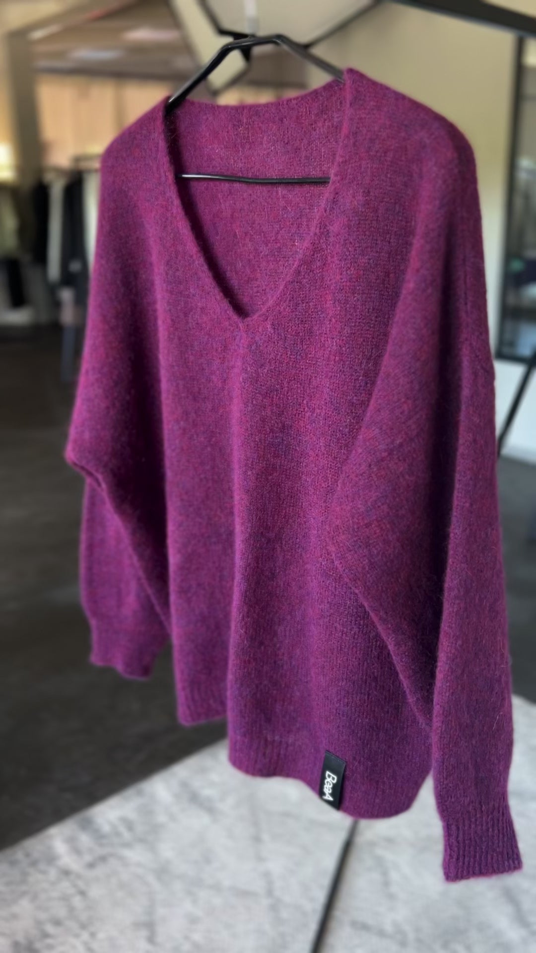 Light Alpaca sweater Royal Purple