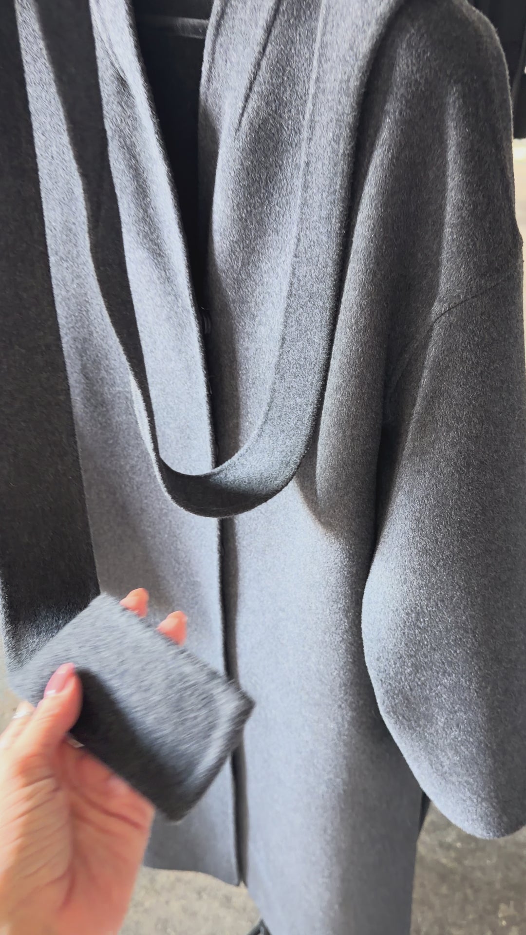 Long Double-faced wool coat