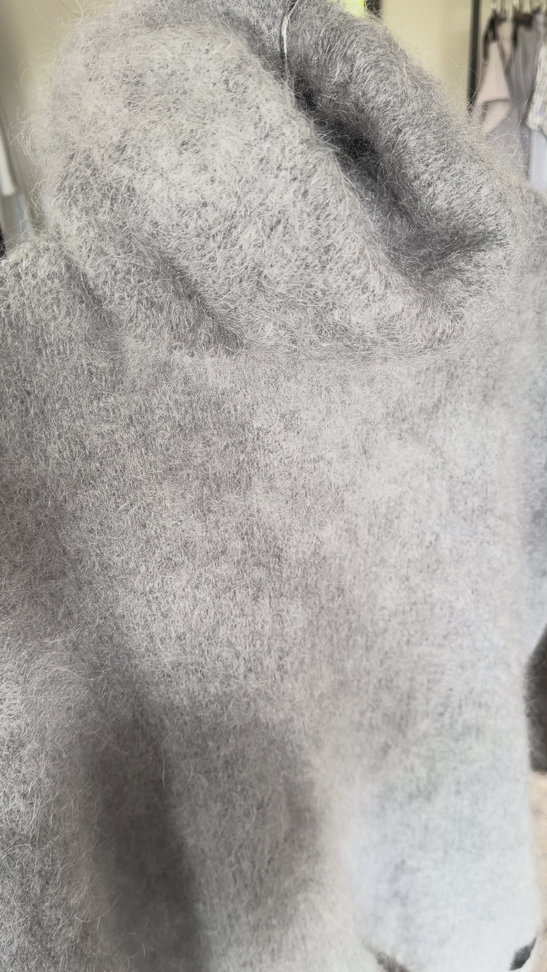 Mohair vest Grey