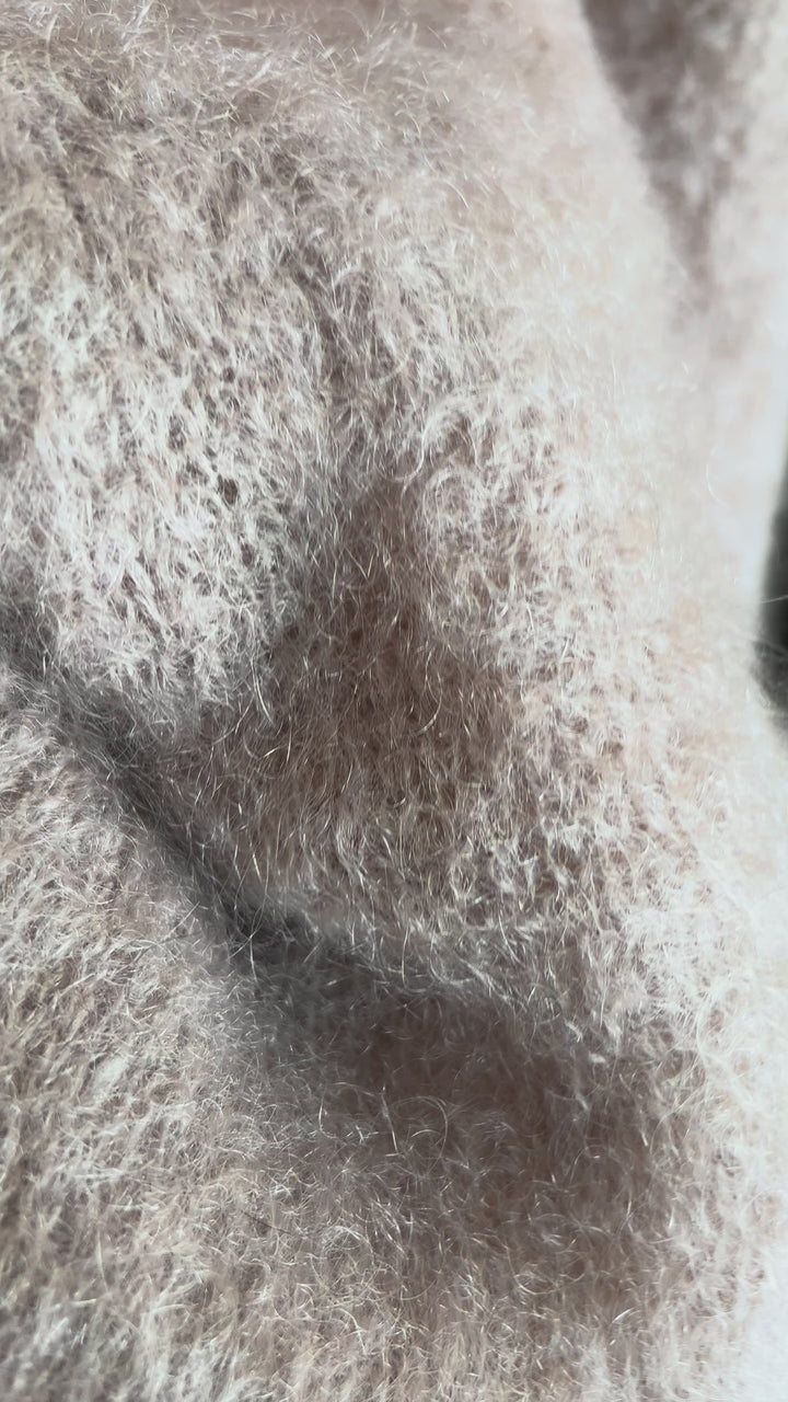 Kid mohair sweater Beige