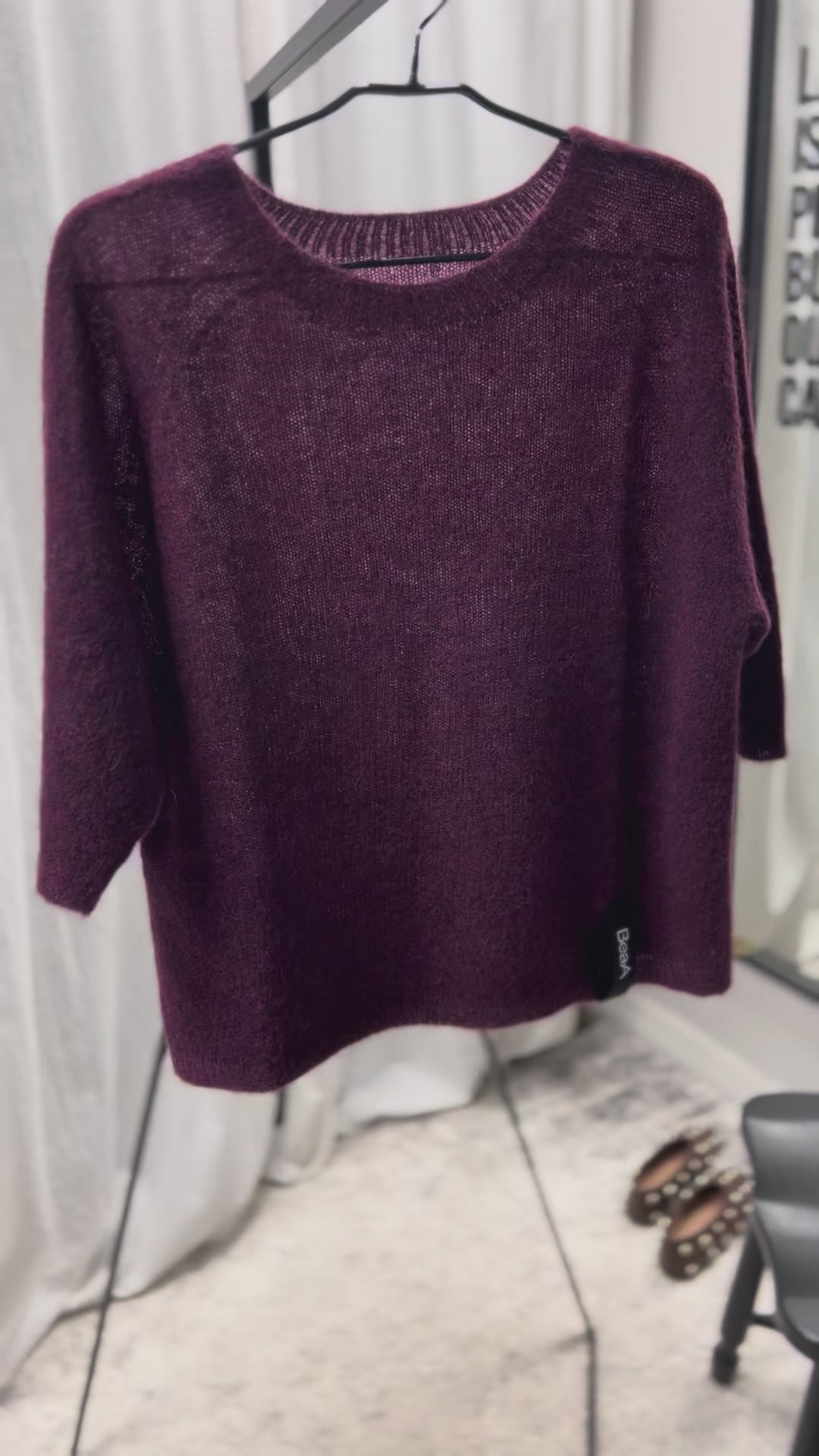 Alpaca sweater Royal purple