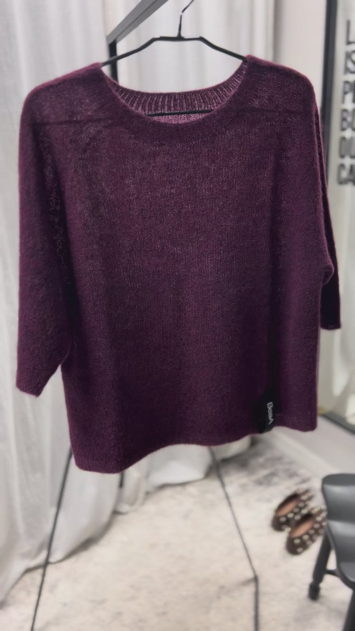 Alpaca sweater Royal purple