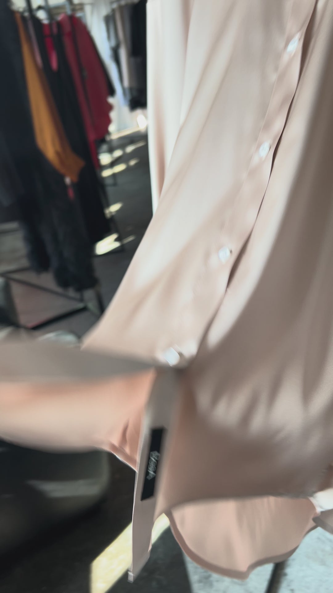 Шелковая рубашка Шампанское