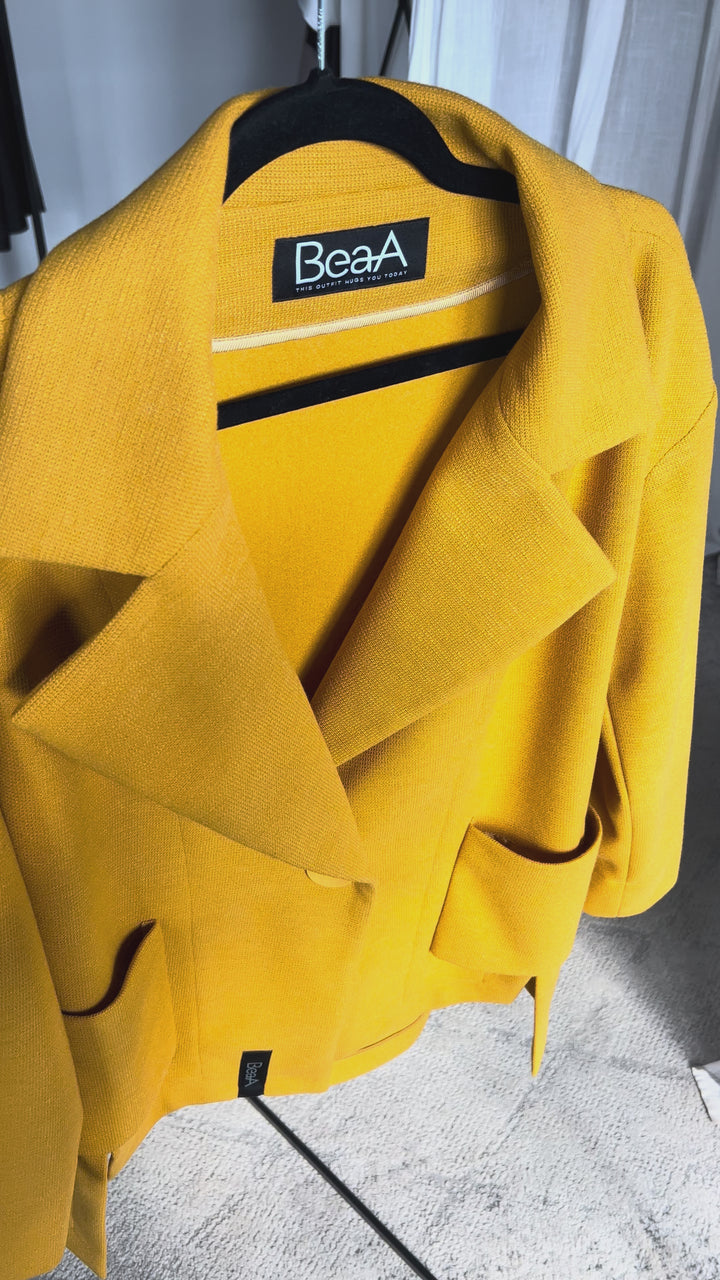 Пальто-блейзер Yellow Saffron