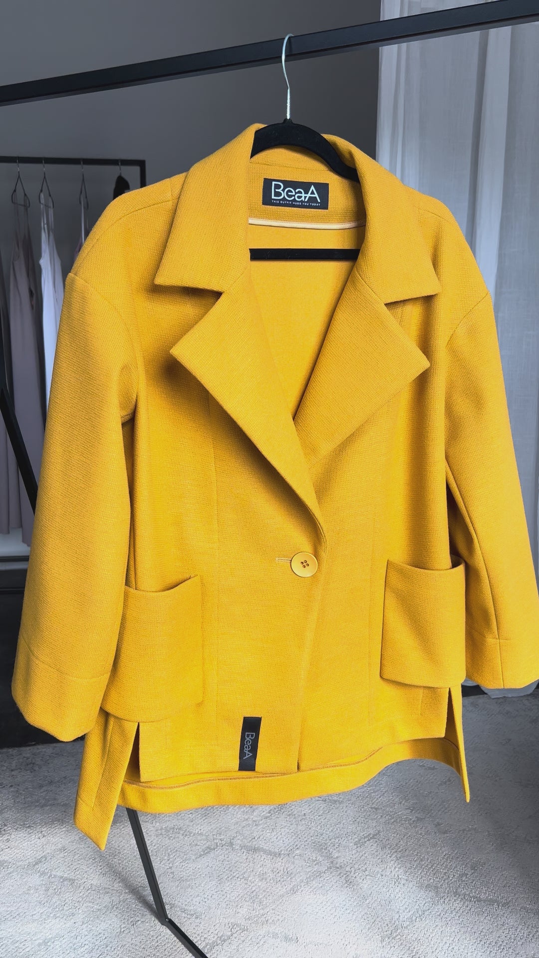 Пальто-блейзер Yellow Saffron