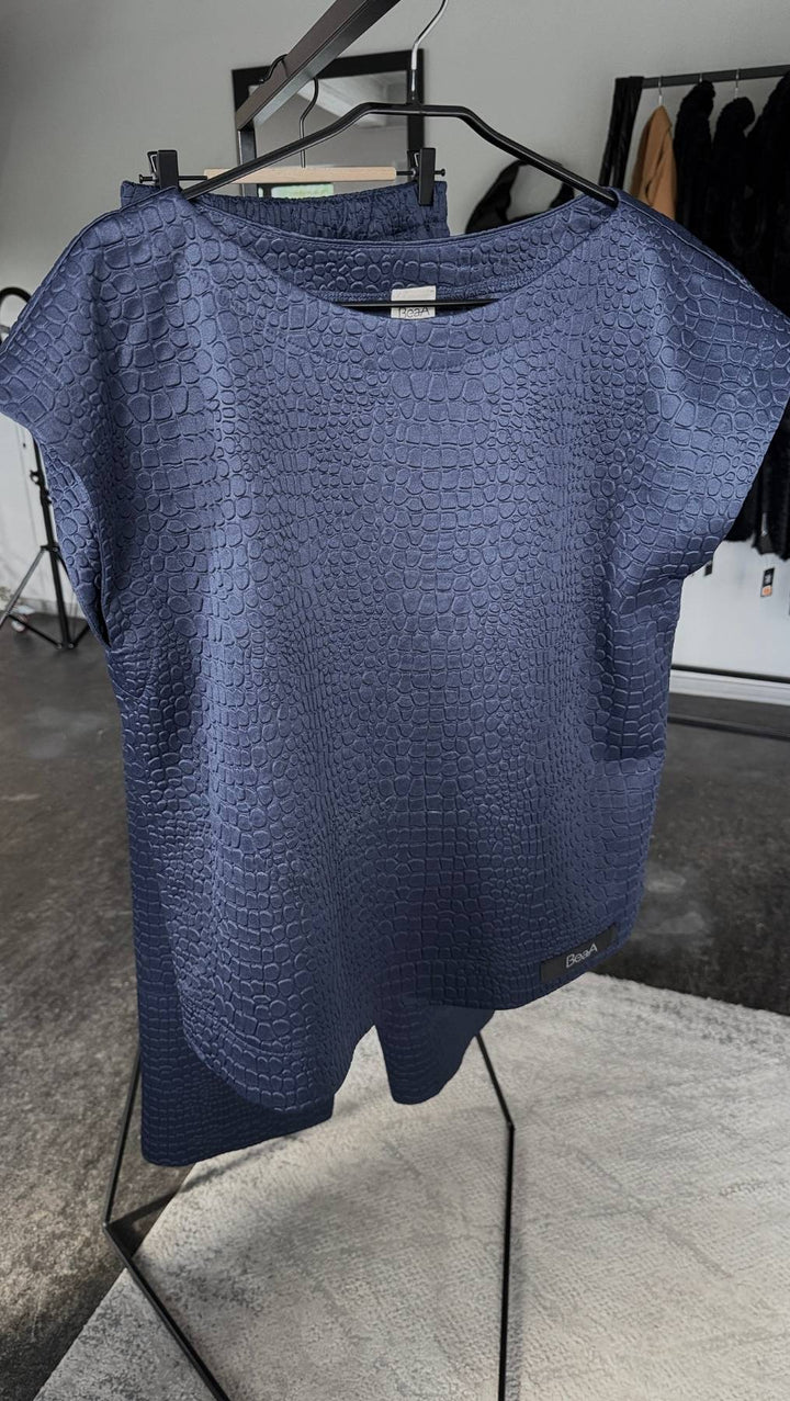 Python Top Gray/Dark Blue - BeaA - Be At Home with Yourself - Top