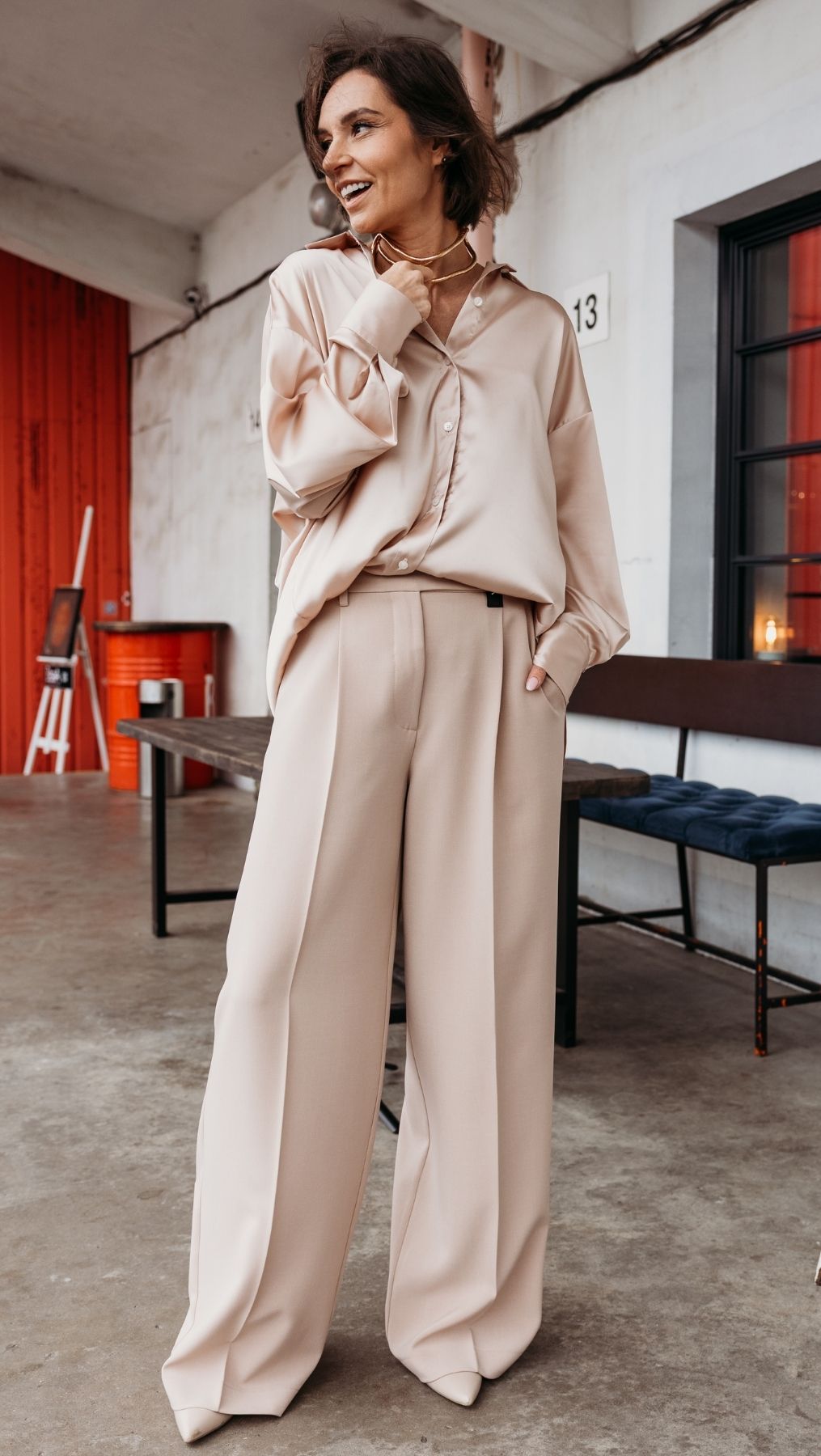 Regular - fit trousers Beige - BeaA - Be At Home with Yourself - Trousers