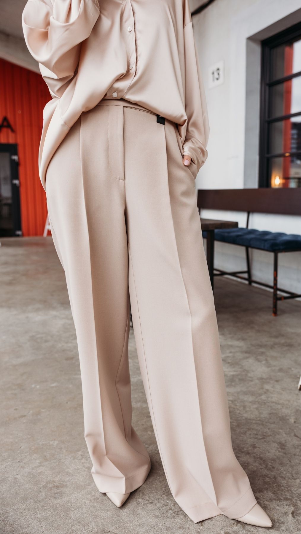 Regular - fit trousers Beige - BeaA - Be At Home with Yourself - Trousers