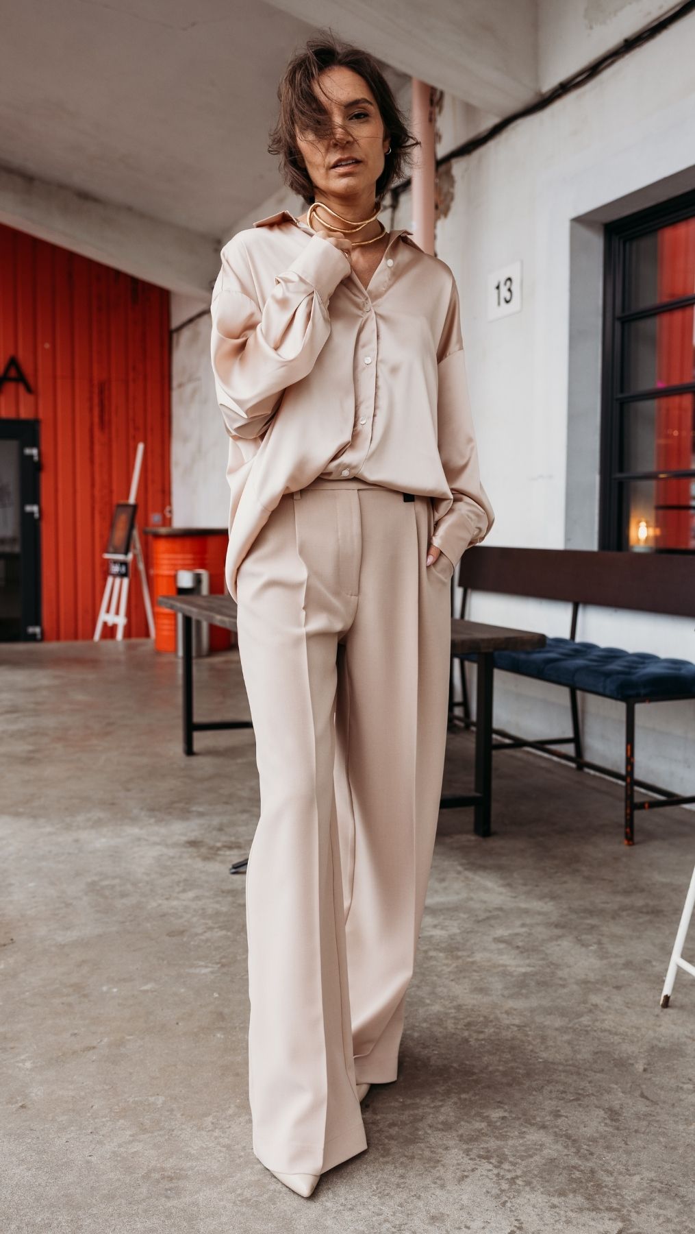 Regular - fit trousers Beige - BeaA - Be At Home with Yourself - Trousers