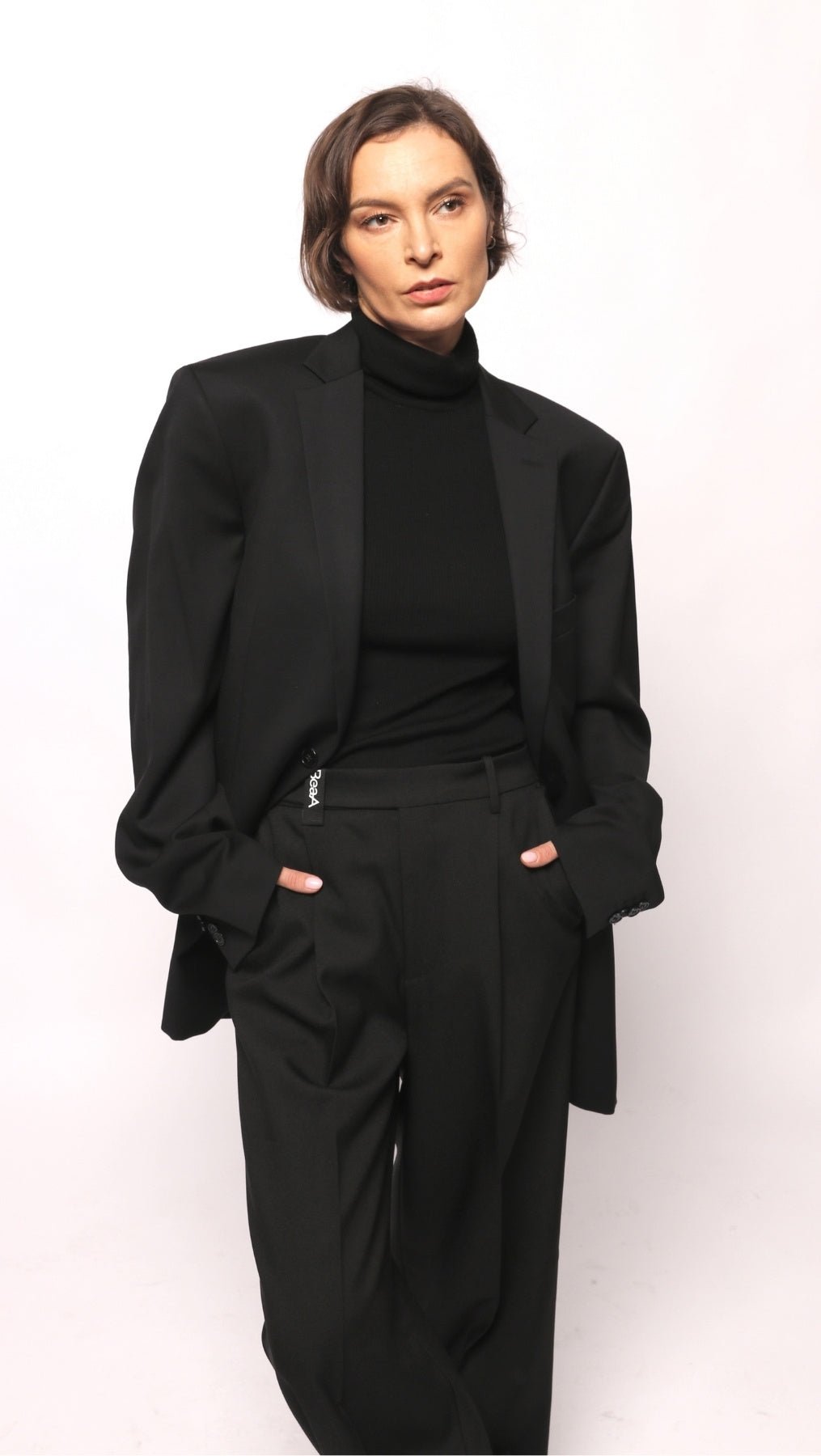 Regular - fit Trousers Black/Gray - BeaA - Be At Home with Yourself - Trousers