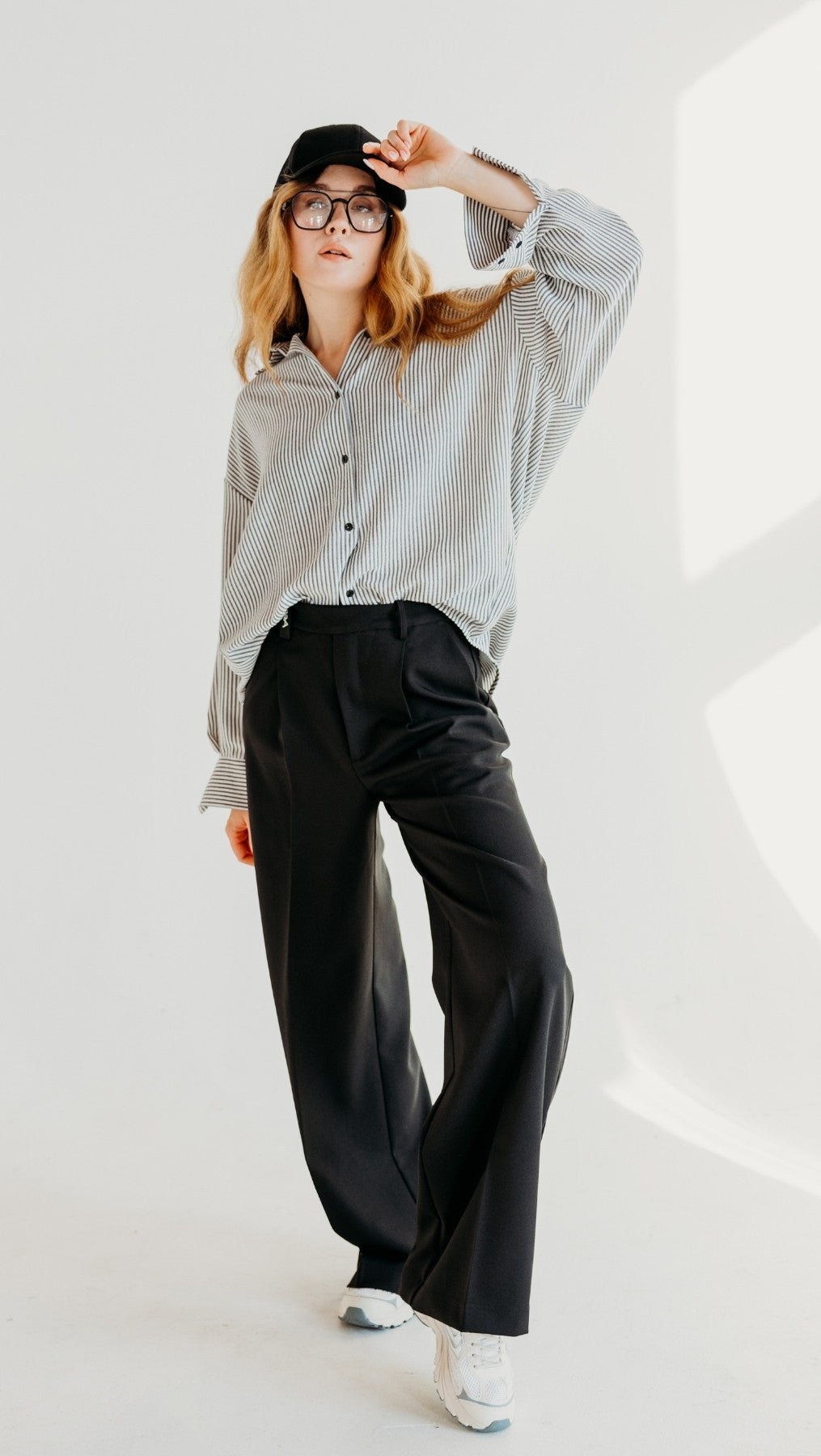 Regular - fit Trousers Black/Gray - BeaA - Be At Home with Yourself - Trousers