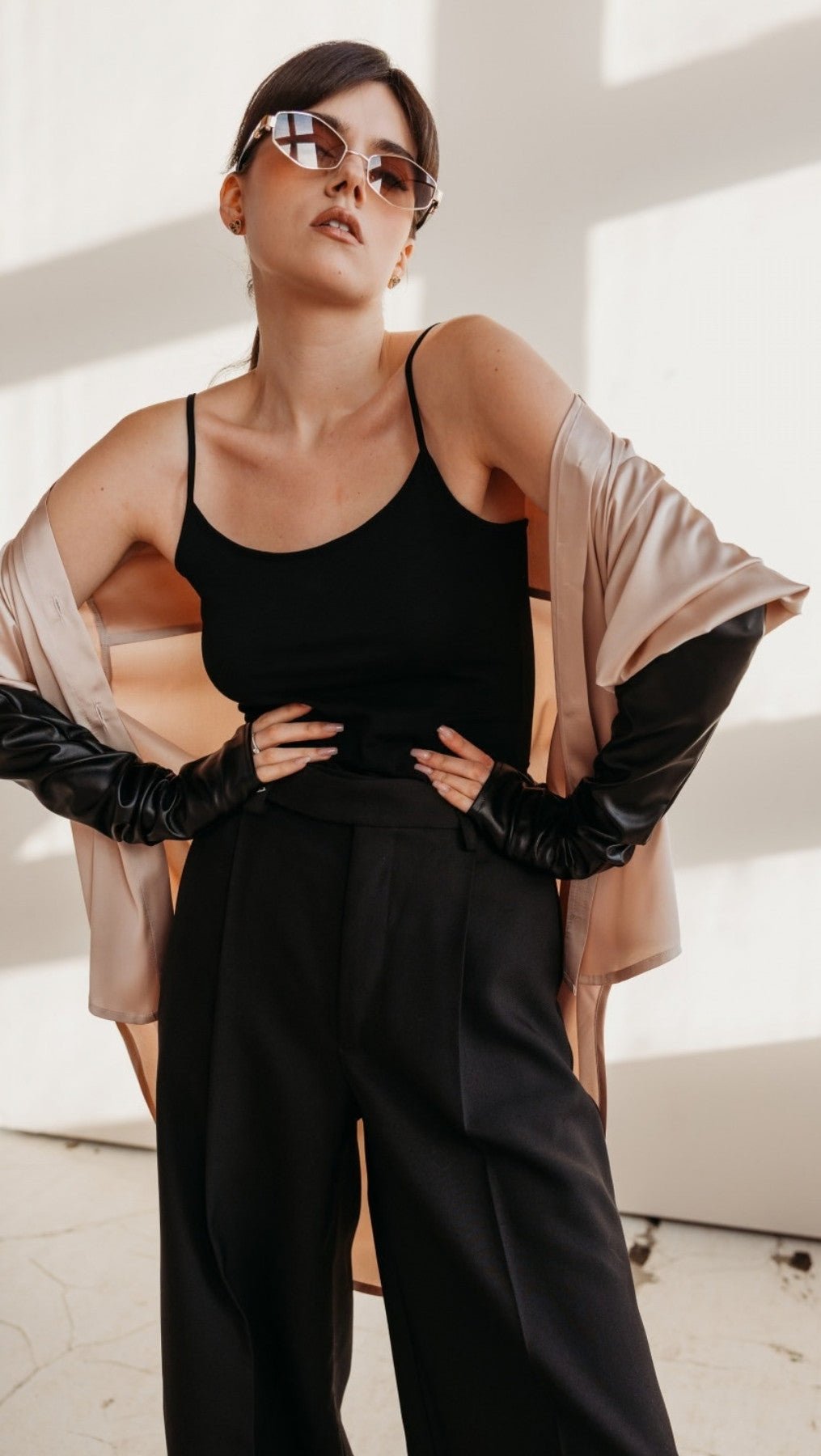 Regular - fit Trousers Black/Gray - BeaA - Be At Home with Yourself - Trousers