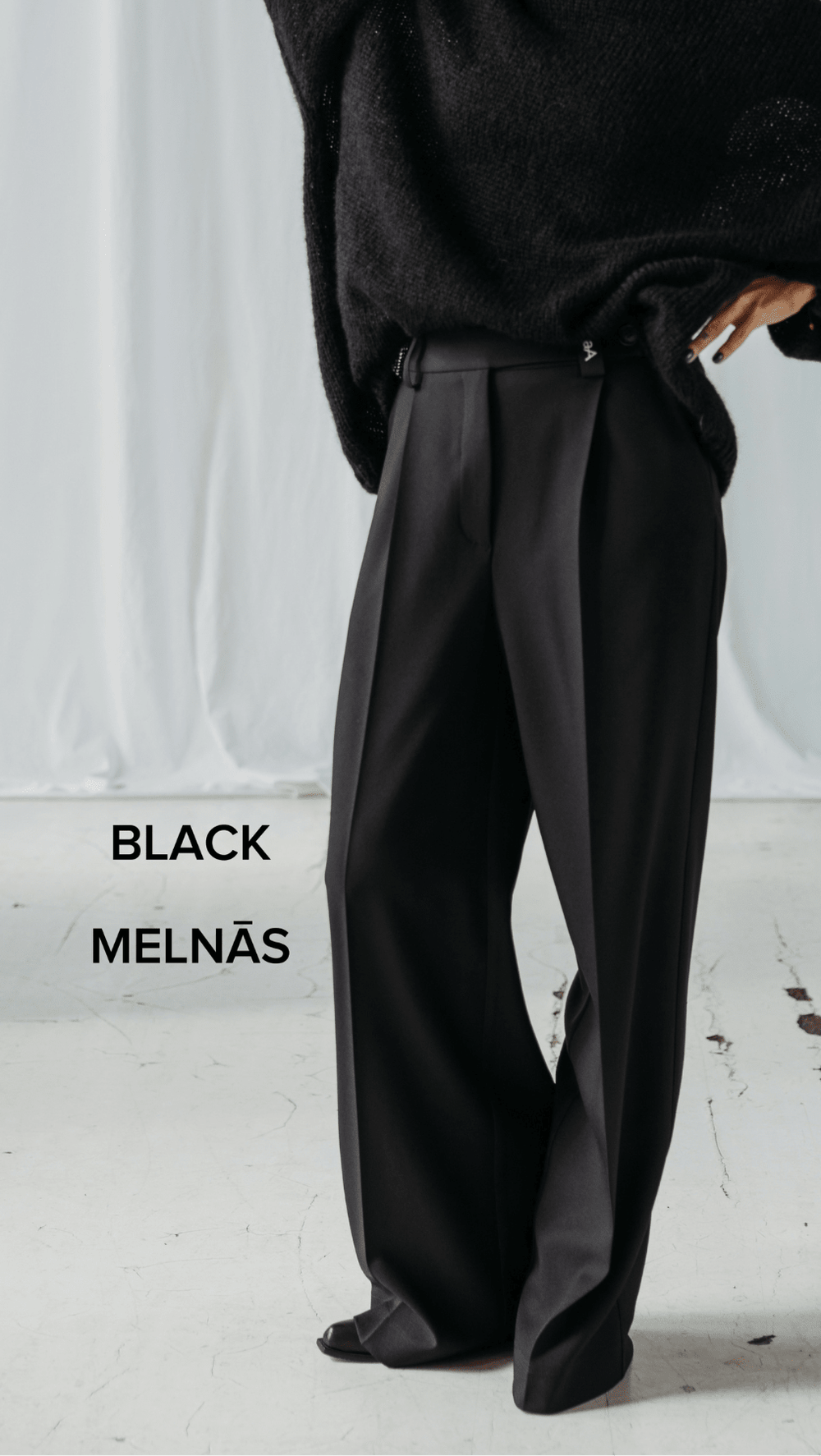 Regular-fit Trousers Black/Gray - BeaA - Be At Home with Yourself - Trousers