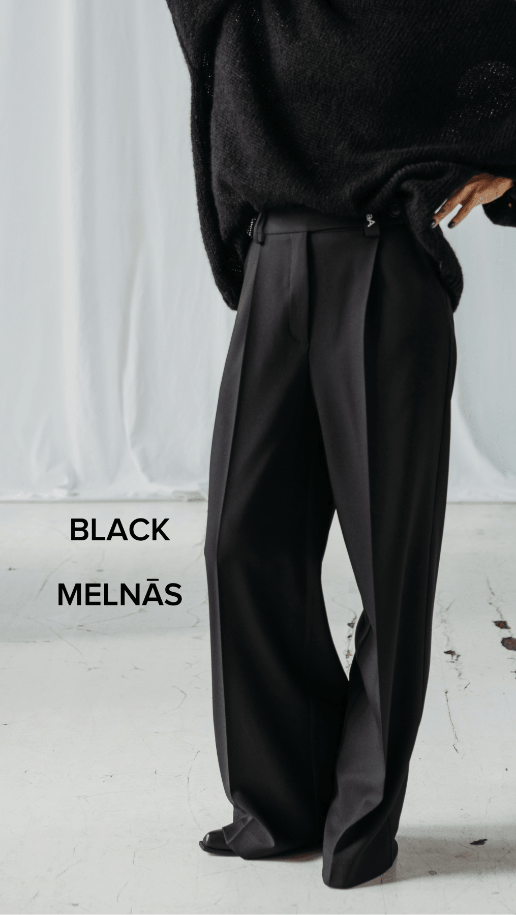 Regular-fit Trousers Black/Gray - BeaA - Be At Home with Yourself - Trousers