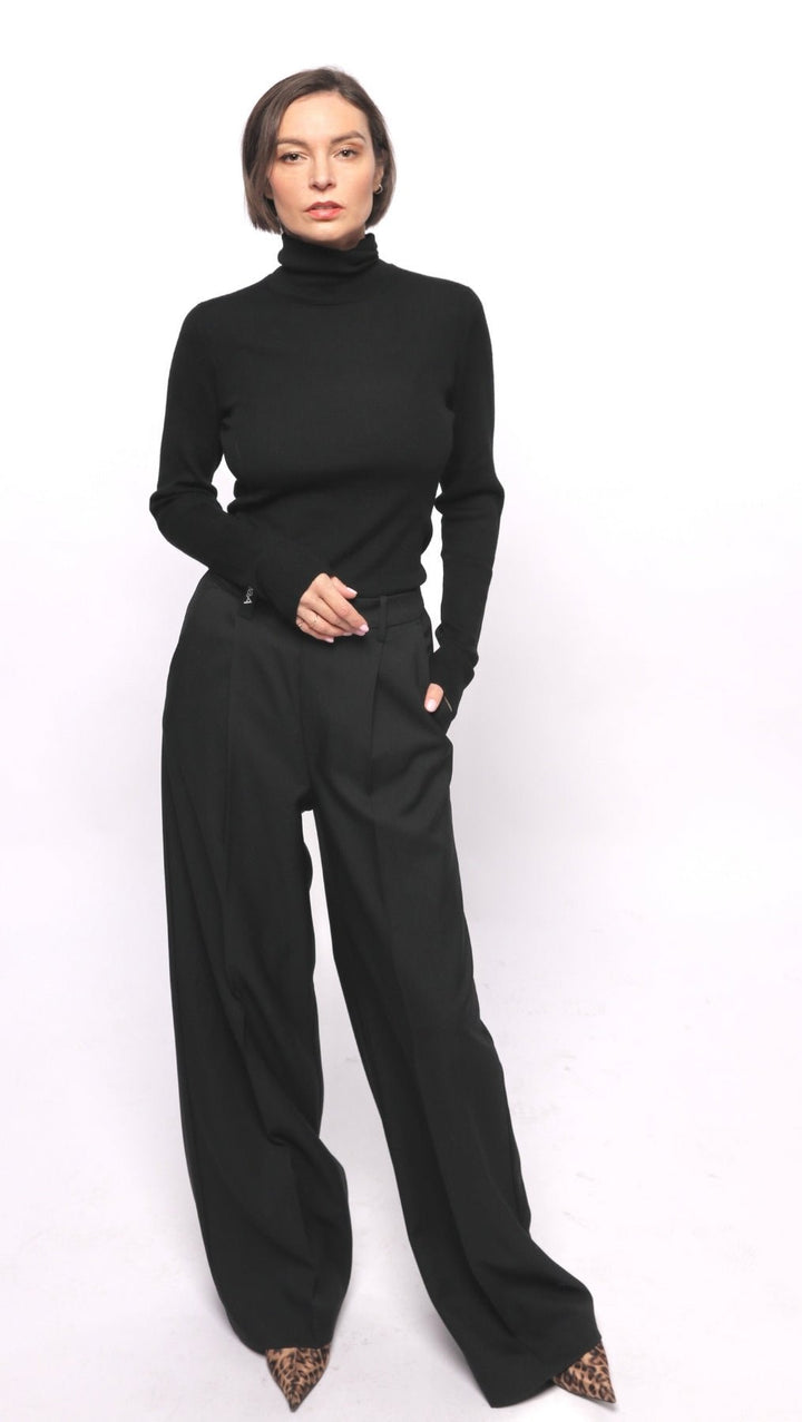 Regular - fit Trousers Black/Gray - BeaA - Be At Home with Yourself - Trousers