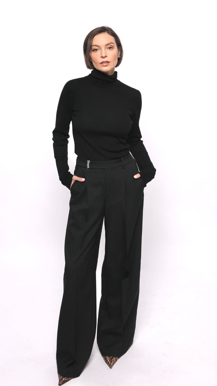 Regular - fit Trousers Black/Gray - BeaA - Be At Home with Yourself - Trousers
