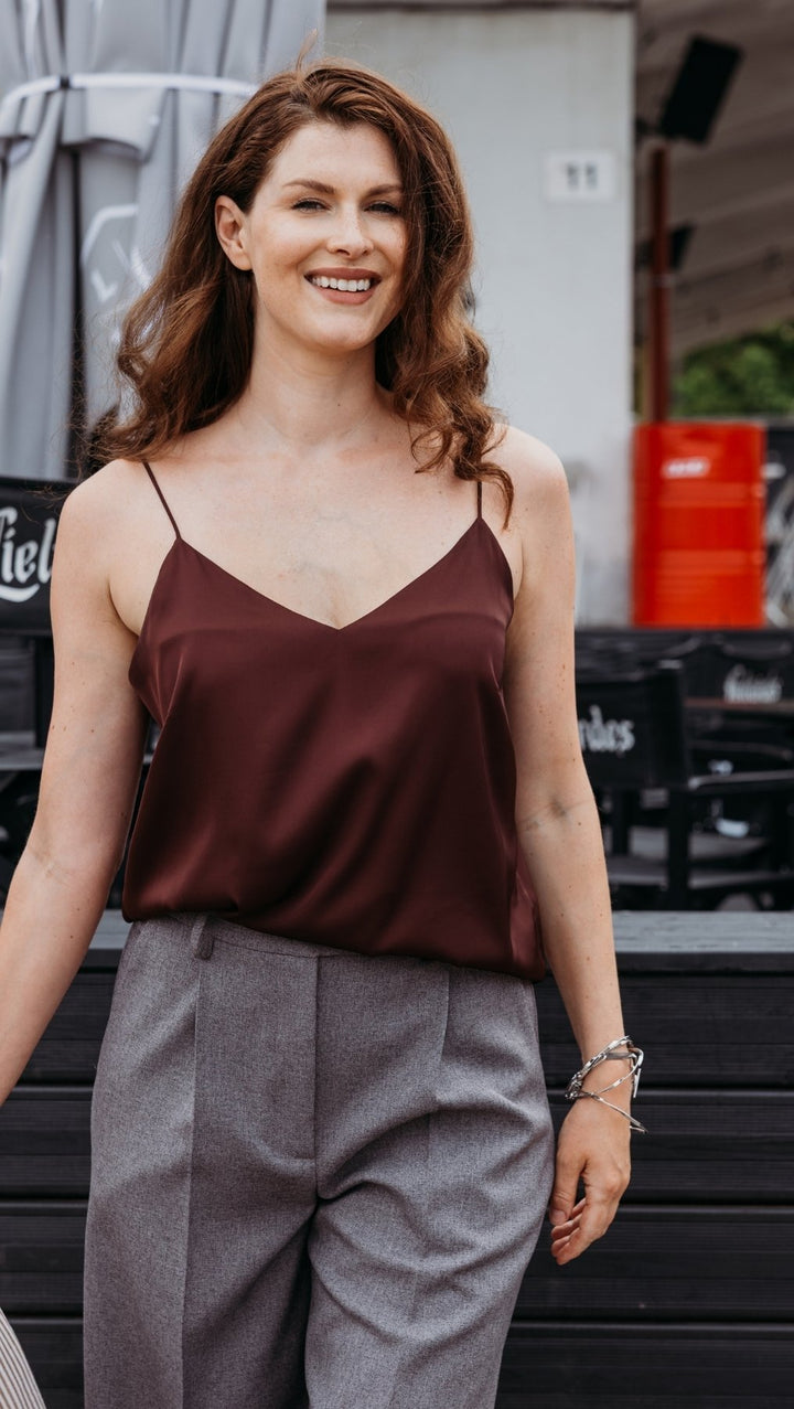 Regular-fit trousers Greige - BeaA - Be At Home with Yourself - Trousers