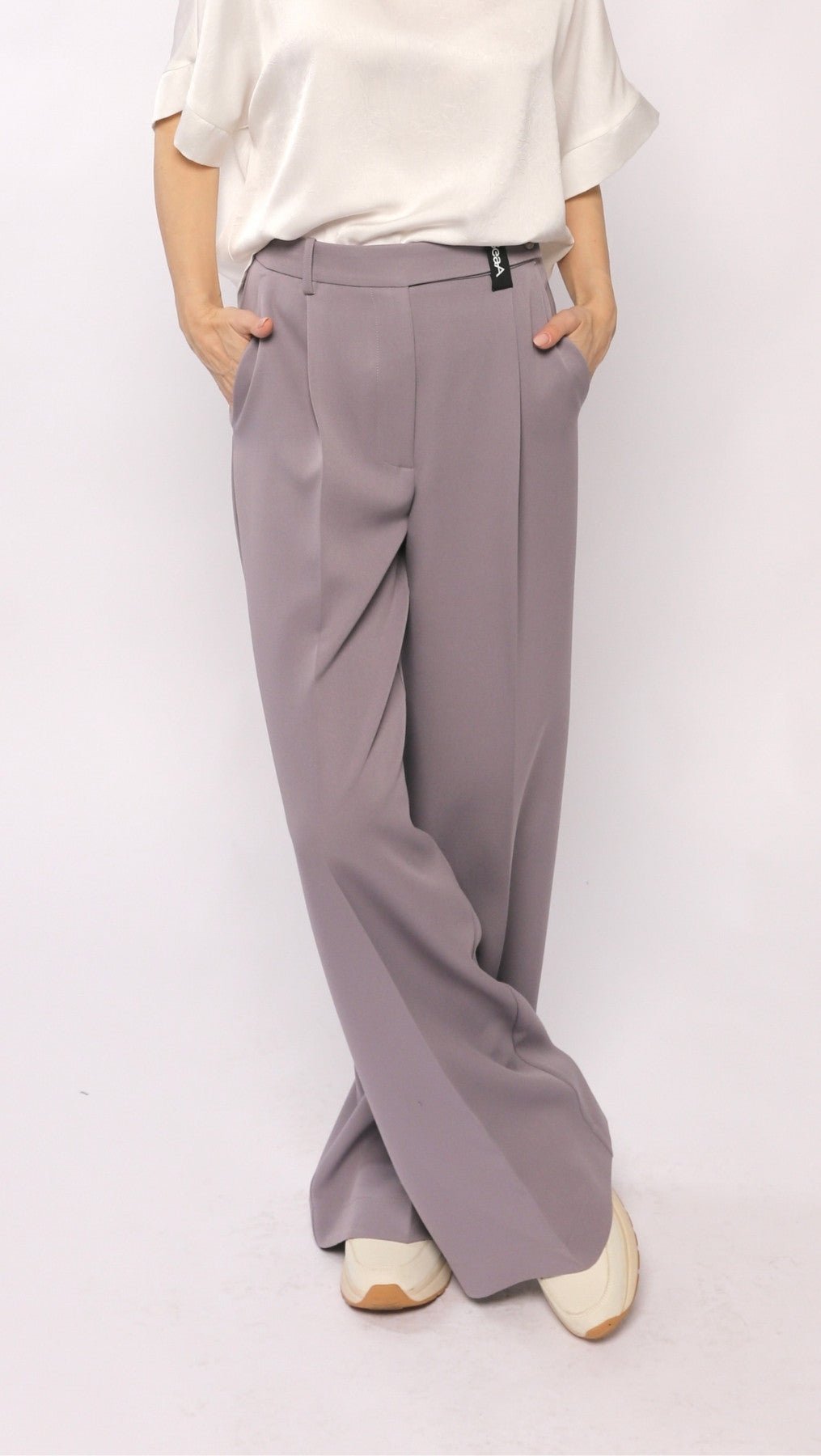 Regular - fit trousers Lavender Gray - BeaA - Be At Home with Yourself - Trousers