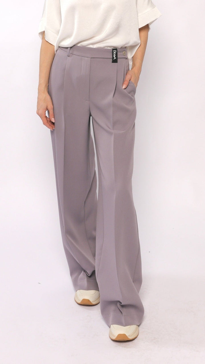 Regular - fit trousers Lavender Gray - BeaA - Be At Home with Yourself - Trousers
