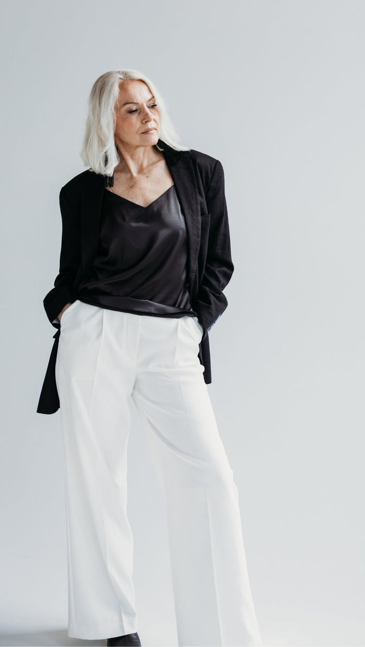 Regular - fit trousers Milk white - BeaA - Be At Home with Yourself - Trousers