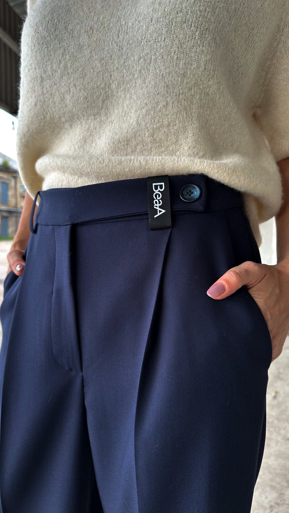 Regular - fit trousers Navy - BeaA - Be At Home with Yourself - Trousers