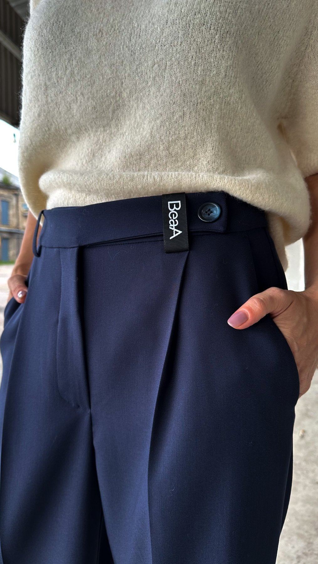 Regular - fit trousers Navy - BeaA - Be At Home with Yourself - Trousers