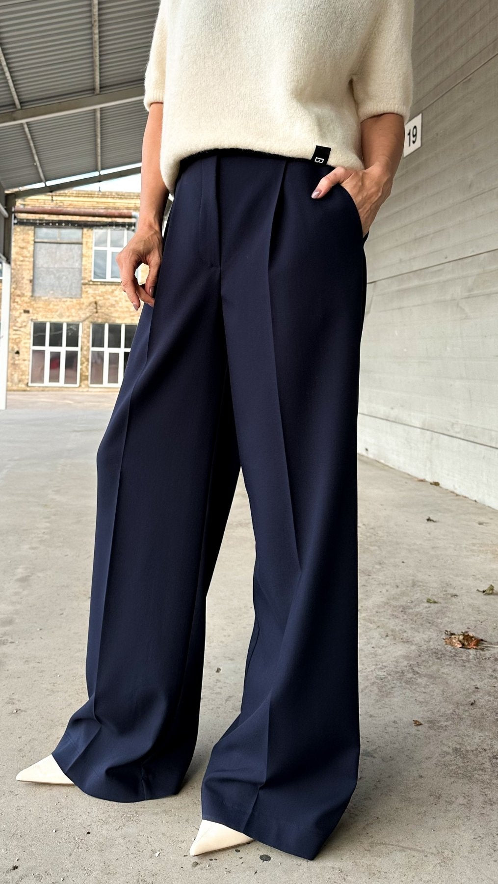 Regular - fit trousers Navy - BeaA - Be At Home with Yourself - Trousers
