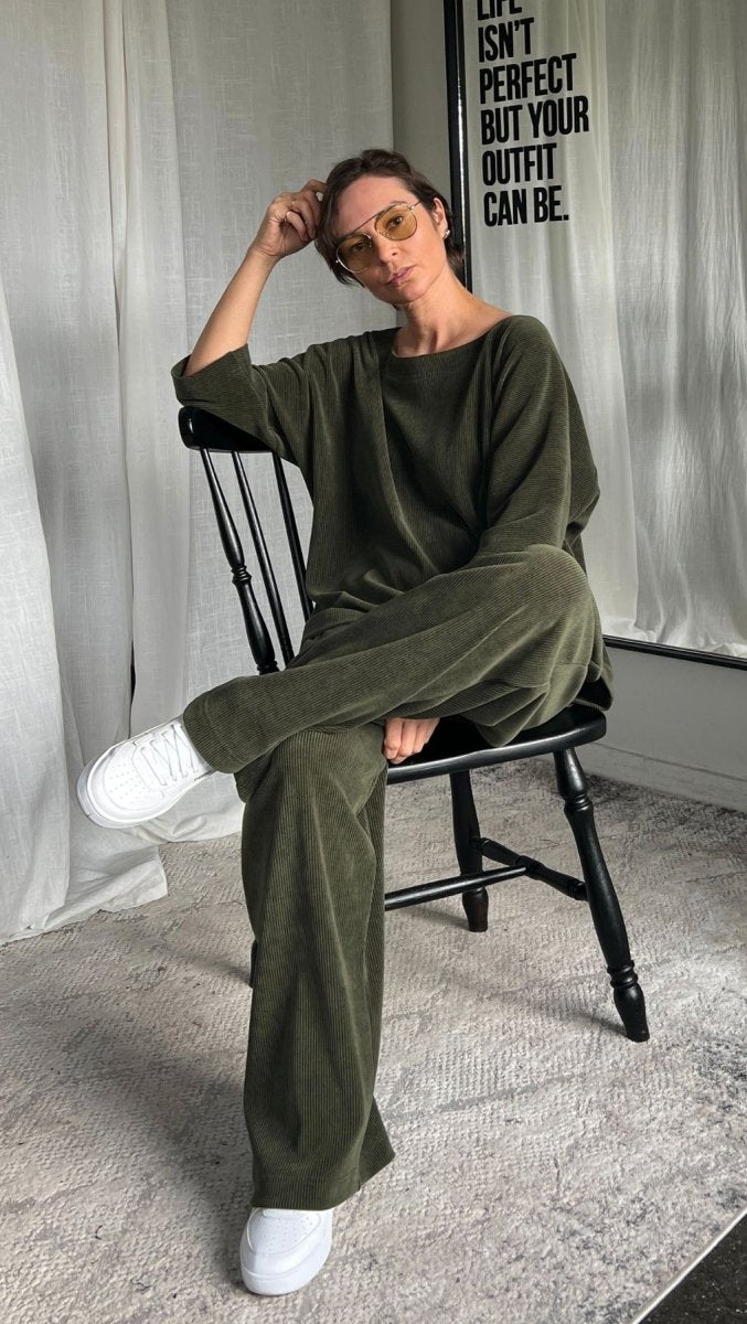 Relax wear set Forest Green - BeaA - Be At Home with Yourself - Loungewear
