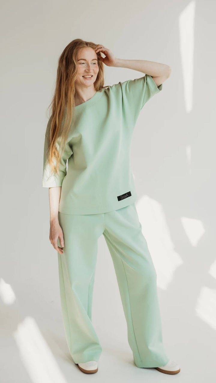 Relax wear set Mint - BeaA - Be At Home with Yourself - Loungewear