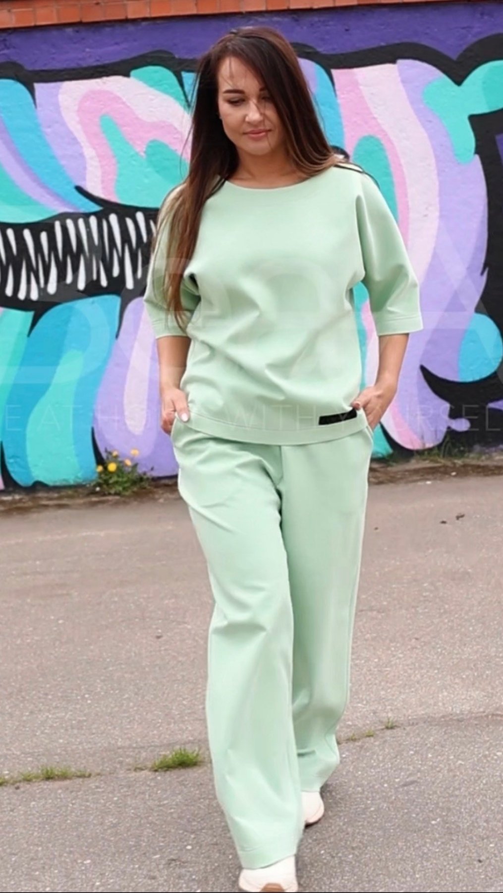 Relax wear set Mint - BeaA - Be At Home with Yourself - Loungewear