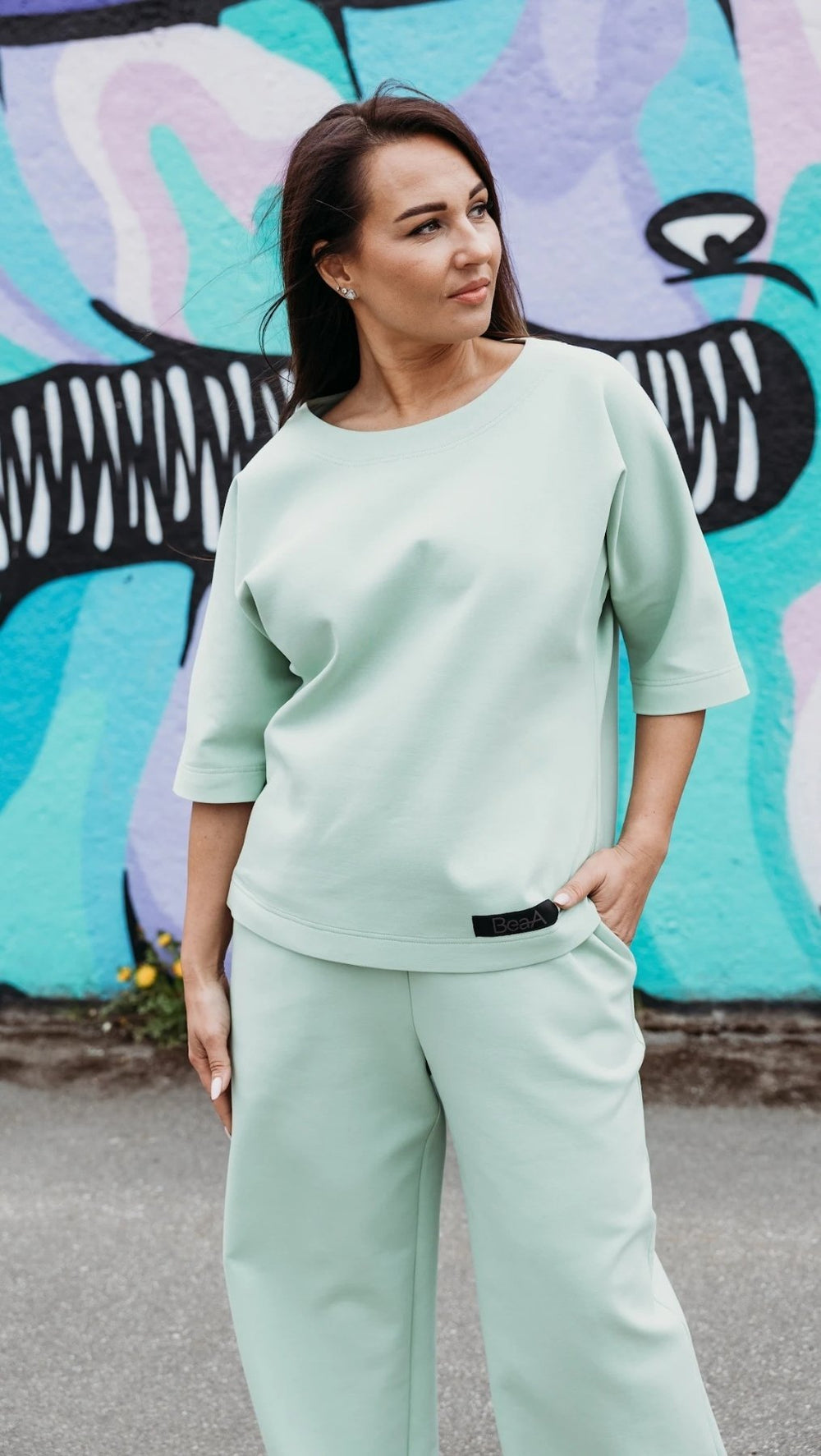 Relax wear set Mint - BeaA - Be At Home with Yourself - Loungewear