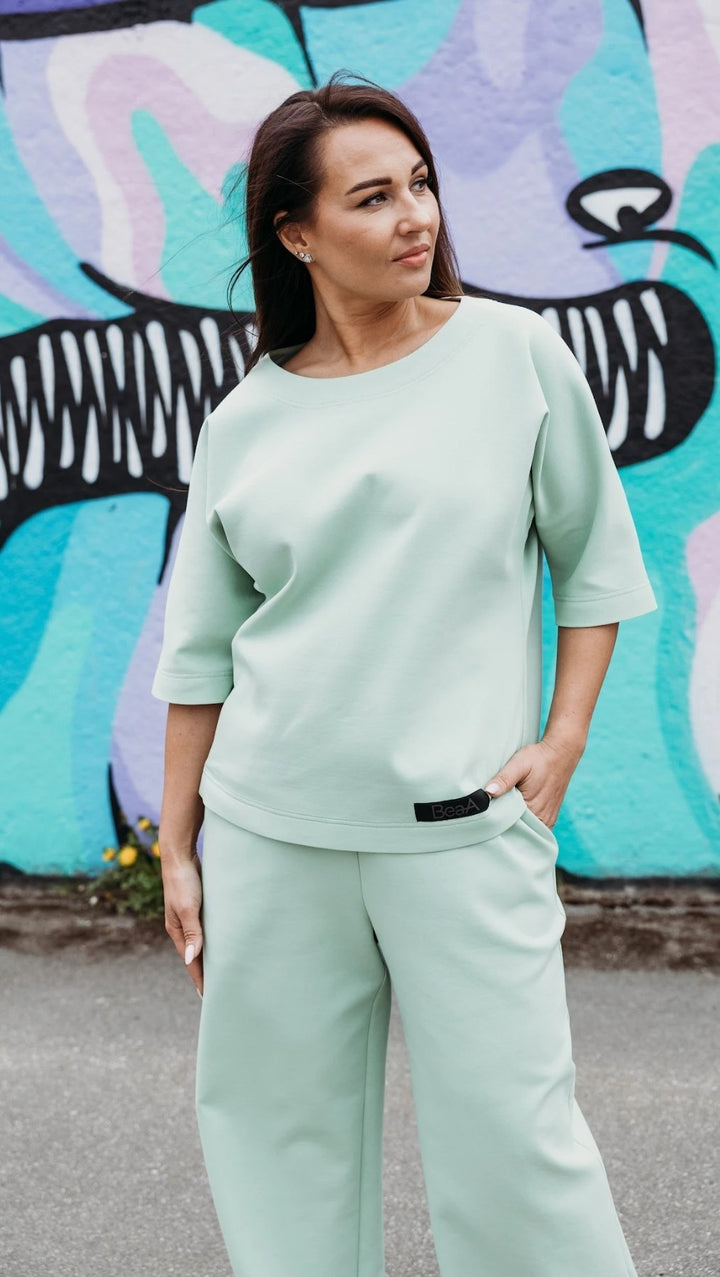 Relax wear set Mint - BeaA - Be At Home with Yourself - Loungewear