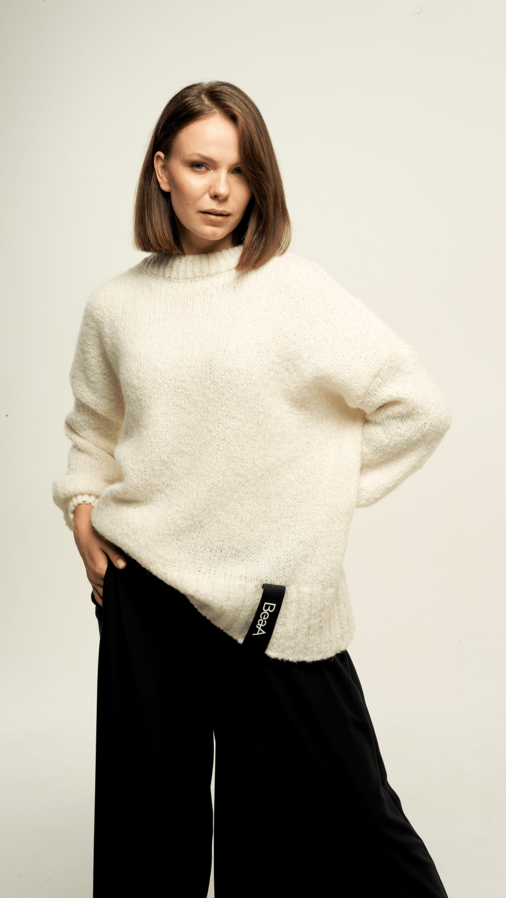 Relaxed fit sweater BeaA - Be At Home with Yourself