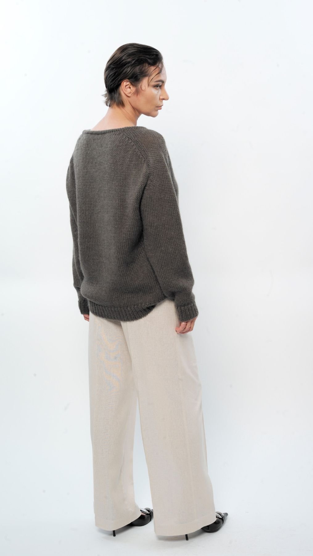 Relaxed fit sweater Green - BeaA - Be At Home with Yourself - sweater