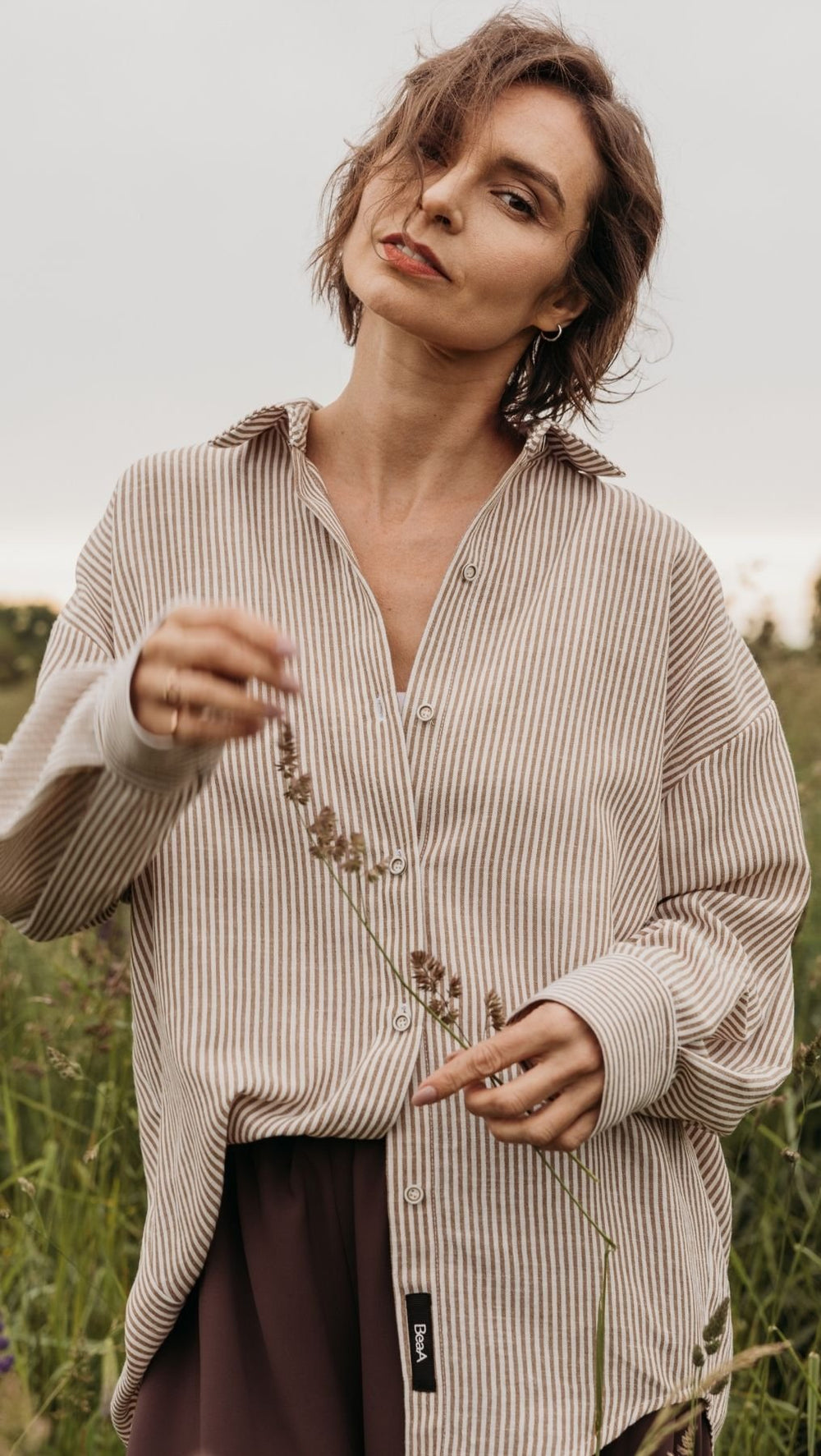 Riviera shirt Earth Stripe - BeaA - Be At Home with Yourself - Top
