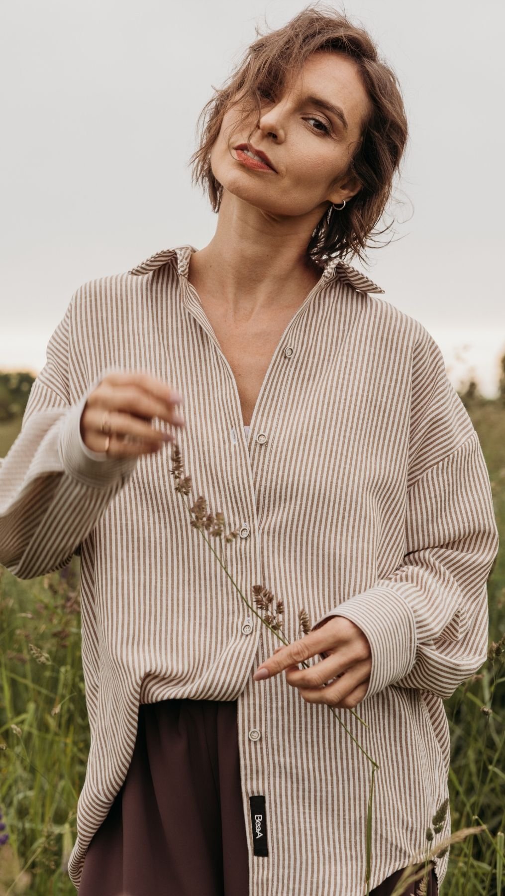 Riviera shirt Earth Stripe - BeaA - Be At Home with Yourself - Top