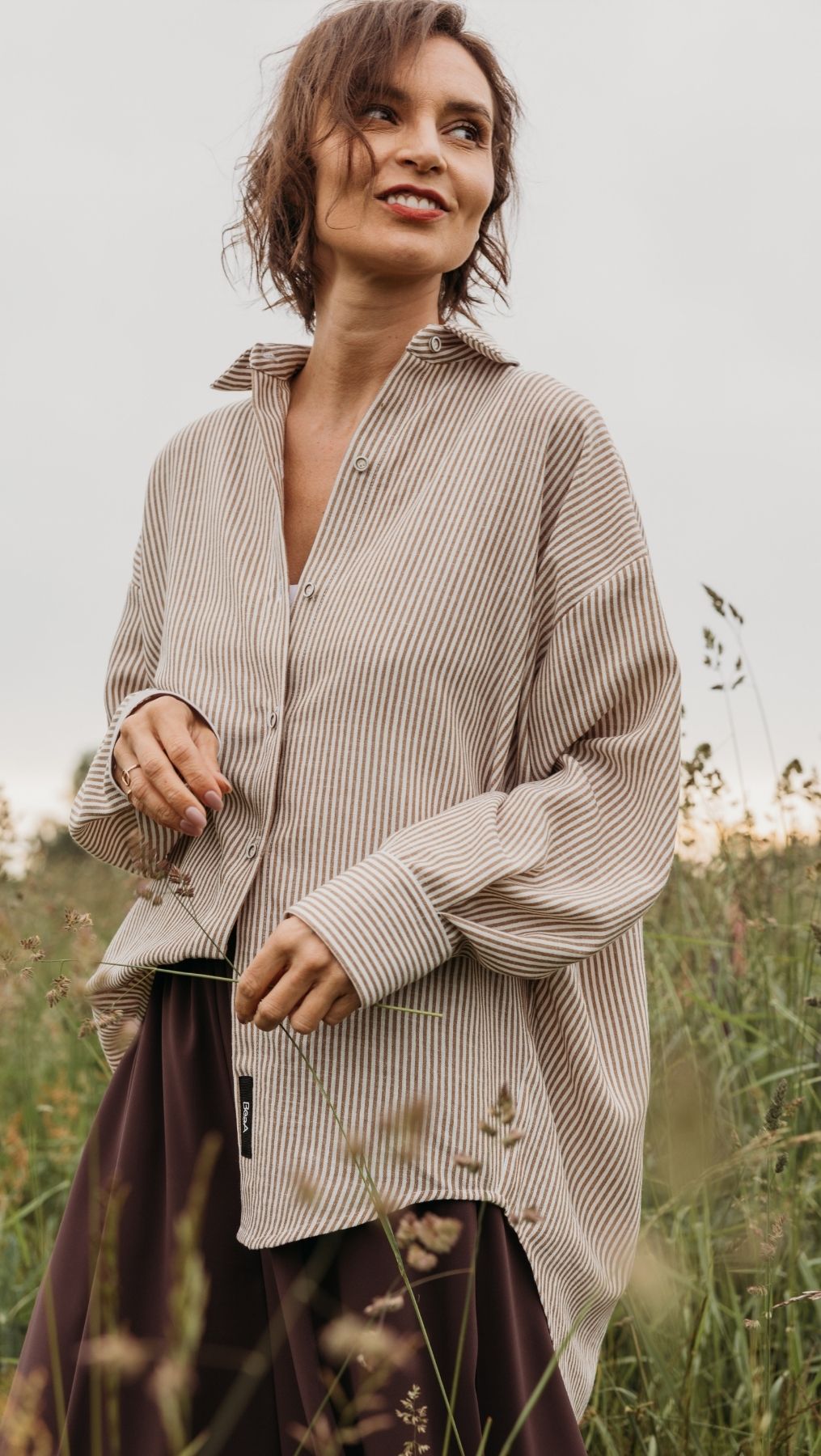 Riviera shirt Earth Stripe - BeaA - Be At Home with Yourself - Top