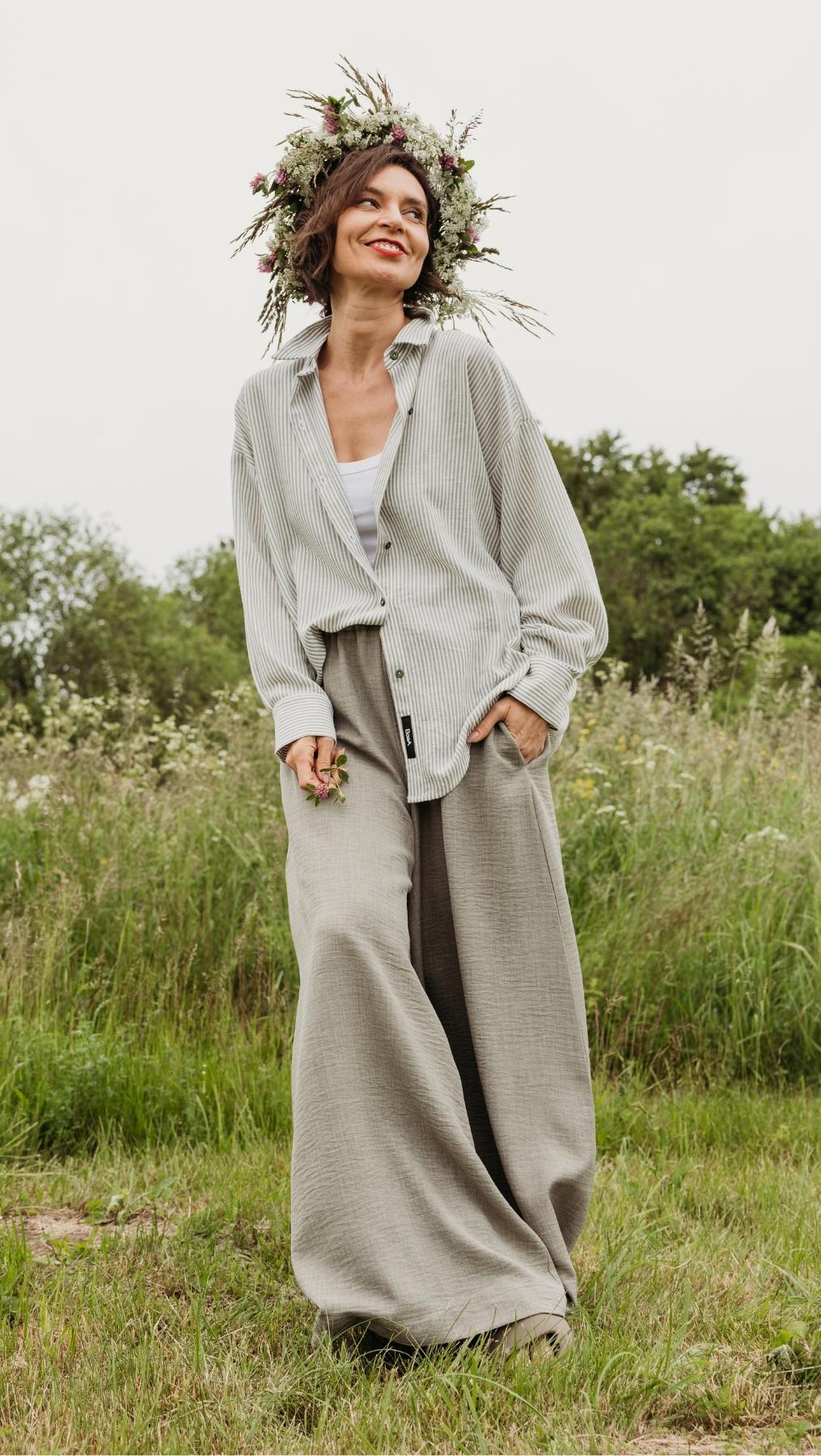 Riviera shirt Forest Stripe - BeaA - Be At Home with Yourself - Top