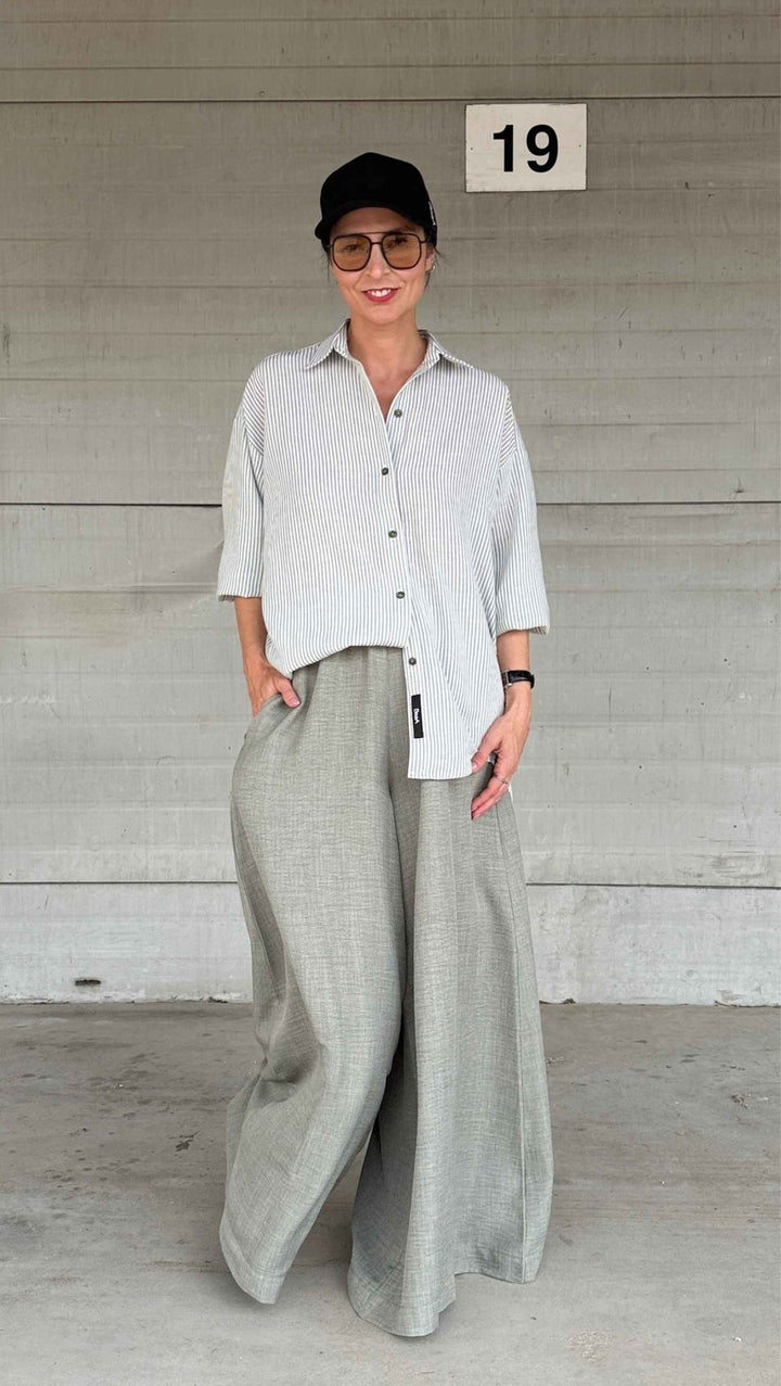Riviera shirt Forest Stripe - BeaA - Be At Home with Yourself - Top