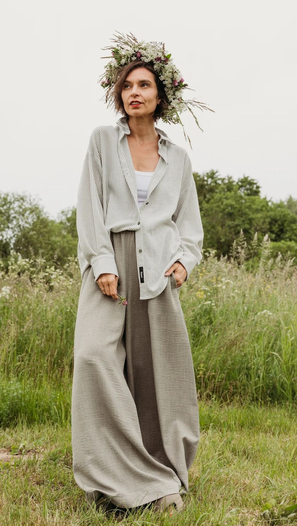 Riviera shirt Forest Stripe - BeaA - Be At Home with Yourself - Top