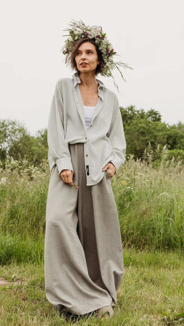 Riviera shirt Forest Stripe - BeaA - Be At Home with Yourself - Top