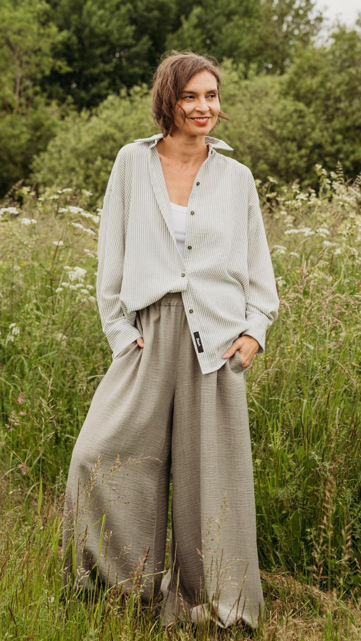 Riviera shirt Forest Stripe - BeaA - Be At Home with Yourself - Top