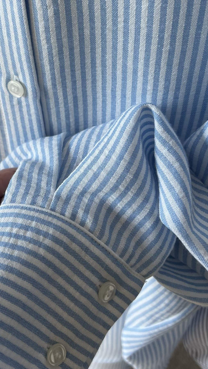 Riviera shirt Marina/Sky stripes - BeaA - Be At Home with Yourself - Top